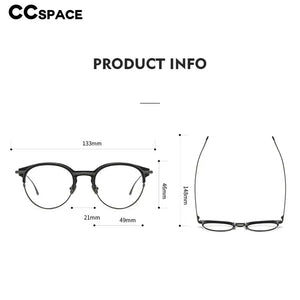 55928 Vintage Handmade Pure Titanium Glasses Frame Retro Oval Round Men Eyeglasses Myopia Reading Eyewear Frames Oculos