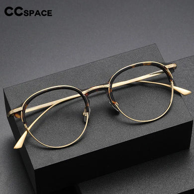 55928 Vintage Handmade Pure Titanium Glasses Frame Retro Oval Round Men Eyeglasses Myopia Reading Eyewear Frames Oculos