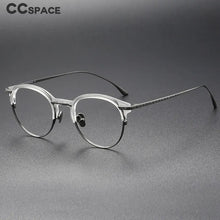 Load image into Gallery viewer, 55928 Vintage Handmade Pure Titanium Glasses Frame Retro Oval Round Men Eyeglasses Myopia Reading Eyewear Frames Oculos