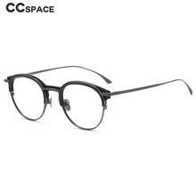 Load image into Gallery viewer, 55928 Vintage Handmade Pure Titanium Glasses Frame Retro Oval Round Men Eyeglasses Myopia Reading Eyewear Frames Oculos