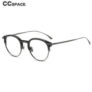 55928 Vintage Handmade Pure Titanium Glasses Frame Retro Oval Round Men Eyeglasses Myopia Reading Eyewear Frames Oculos