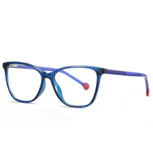 Load image into Gallery viewer, 55mm     Anti Blue Light Computer Glasses TR  Women Big Frame Cat Eye  Frame  Eyeglasses pc girls glasses   2030