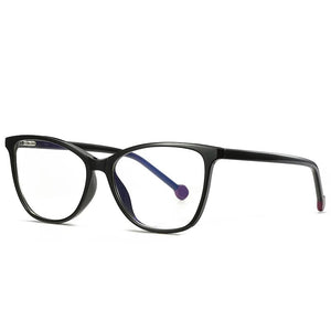 55mm     Anti Blue Light Computer Glasses TR  Women Big Frame Cat Eye  Frame  Eyeglasses pc girls glasses   2030