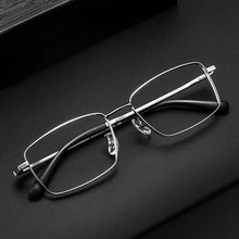 Load image into Gallery viewer, 55mm Large size widened big face Fat Glasses frame Business men&#39;s titanium alloy  glasses myopia frame N80012N
