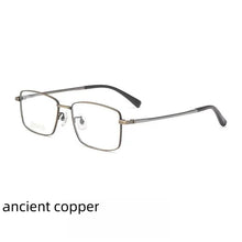 Load image into Gallery viewer, 55mm Large size widened big face Fat Glasses frame Business men&#39;s titanium alloy  glasses myopia frame N80012N