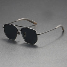 Load image into Gallery viewer, 56244 Luxury Brand Polarized Sunglasses Men Pilot Eyeglasses Titanium Alloy Frame High-Grade Anti-Glare Anti Reflective Shades