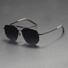 Load image into Gallery viewer, 56244 Luxury Brand Polarized Sunglasses Men Pilot Eyeglasses Titanium Alloy Frame High-Grade Anti-Glare Anti Reflective Shades