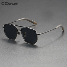 Load image into Gallery viewer, 56244 Luxury Brand Polarized Sunglasses Men Pilot Eyeglasses Titanium Alloy Frame High-Grade Anti-Glare Anti Reflective Shades