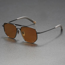 Load image into Gallery viewer, 56244 Luxury Brand Polarized Sunglasses Men Pilot Eyeglasses Titanium Alloy Frame High-Grade Anti-Glare Anti Reflective Shades