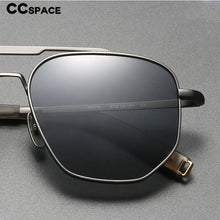 Load image into Gallery viewer, 56244 Luxury Brand Polarized Sunglasses Men Pilot Eyeglasses Titanium Alloy Frame High-Grade Anti-Glare Anti Reflective Shades