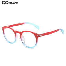 Load image into Gallery viewer, 56357 Blue Light Blocking Computer Glasses Women Fashion Tr90 Frame Vintage Round Eyewear Anti Eyestrain Eyeglasses