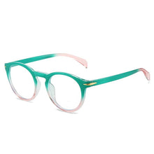 Load image into Gallery viewer, 56357 Blue Light Blocking Computer Glasses Women Fashion Tr90 Frame Vintage Round Eyewear Anti Eyestrain Eyeglasses
