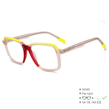 Load image into Gallery viewer, Women Acetate Optical Spectacle Frame Two Color Splicing Men Spring Hinge Glasses Frame