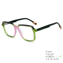 Load image into Gallery viewer, Women Acetate Optical Spectacle Frame Two Color Splicing Men Spring Hinge Glasses Frame