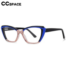 Load image into Gallery viewer, Acetate Glasses Frame Women Optical Prescription Eyeglasses Frame Two Color Stitching Cat Eye Luxury Brand Eyewear