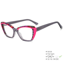 Load image into Gallery viewer, Acetate Glasses Frame Women Optical Prescription Eyeglasses Frame Two Color Stitching Cat Eye Luxury Brand Eyewear