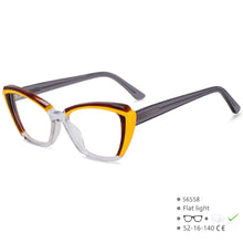 Load image into Gallery viewer, Acetate Glasses Frame Women Optical Prescription Eyeglasses Frame Two Color Stitching Cat Eye Luxury Brand Eyewear