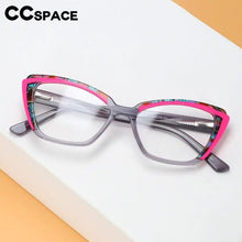 Load image into Gallery viewer, Acetate Glasses Frame Women Optical Prescription Eyeglasses Frame Two Color Stitching Cat Eye Luxury Brand Eyewear