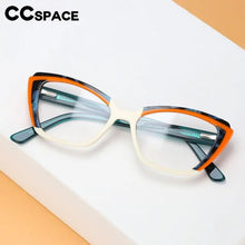 Load image into Gallery viewer, Acetate Glasses Frame Women Optical Prescription Eyeglasses Frame Two Color Stitching Cat Eye Luxury Brand Eyewear