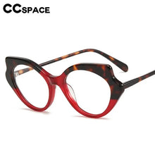 Load image into Gallery viewer, 56571   Acetate Fiber Optical Glasses Frame Women&#39;s  Bicolor Eyes Frame Butterfly Prescription Glasses
