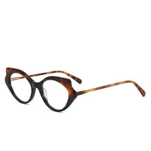 Load image into Gallery viewer, 56571   Acetate Fiber Optical Glasses Frame Women&#39;s  Bicolor Eyes Frame Butterfly Prescription Glasses