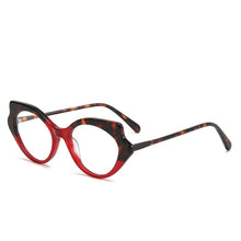 Load image into Gallery viewer, 56571   Acetate Fiber Optical Glasses Frame Women&#39;s  Bicolor Eyes Frame Butterfly Prescription Glasses