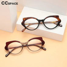 Load image into Gallery viewer, 56571   Acetate Fiber Optical Glasses Frame Women&#39;s  Bicolor Eyes Frame Butterfly Prescription Glasses
