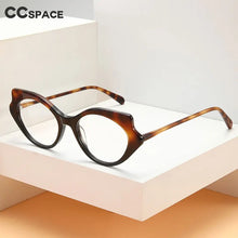 Load image into Gallery viewer, 56571   Acetate Fiber Optical Glasses Frame Women&#39;s  Bicolor Eyes Frame Butterfly Prescription Glasses