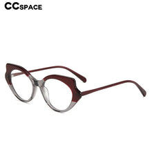 Load image into Gallery viewer, 56571   Acetate Fiber Optical Glasses Frame Women&#39;s  Bicolor Eyes Frame Butterfly Prescription Glasses