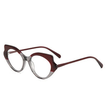 Load image into Gallery viewer, 56571   Acetate Fiber Optical Glasses Frame Women&#39;s  Bicolor Eyes Frame Butterfly Prescription Glasses