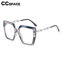 Carica l&#39;immagine nel visualizzatore di Gallery, Chain Hollow Out Leg Optical Spectacle Frame Two Color Splicing Glasses Frame Anti Blue Computer Glasses