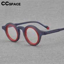 Load image into Gallery viewer, 56916  Scrub Colorful Acetate Glasses Frame Lady Colorful Round Clear Eyewear Men Anti Blue Light Computer Glasses