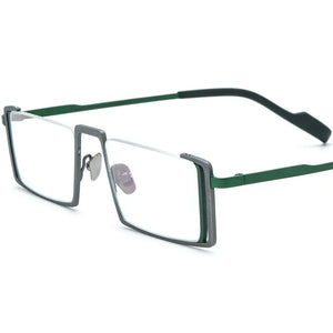 56933 Hollow Out Pure Titanium Spectacle Frame Women Colorful Half-Frame Optical Transparent Eyeglass Frame