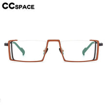 Load image into Gallery viewer, 56933 Hollow Out Pure Titanium Spectacle Frame Women Colorful Half-Frame Optical Transparent Eyeglass Frame