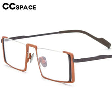 Load image into Gallery viewer, 56933 Hollow Out Pure Titanium Spectacle Frame Women Colorful Half-Frame Optical Transparent Eyeglass Frame