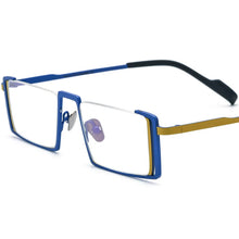 Load image into Gallery viewer, 56933 Hollow Out Pure Titanium Spectacle Frame Women Colorful Half-Frame Optical Transparent Eyeglass Frame