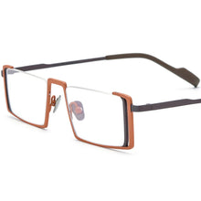Load image into Gallery viewer, 56933 Hollow Out Pure Titanium Spectacle Frame Women Colorful Half-Frame Optical Transparent Eyeglass Frame