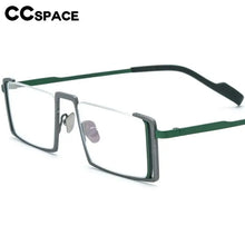 Load image into Gallery viewer, 56933 Hollow Out Pure Titanium Spectacle Frame Women Colorful Half-Frame Optical Transparent Eyeglass Frame