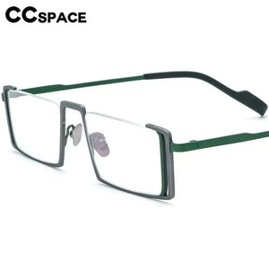 56933 Hollow Out Pure Titanium Spectacle Frame Women Colorful Half-Frame Optical Transparent Eyeglass Frame