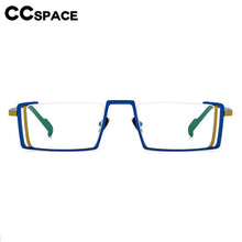 Load image into Gallery viewer, 56933 Hollow Out Pure Titanium Spectacle Frame Women Colorful Half-Frame Optical Transparent Eyeglass Frame