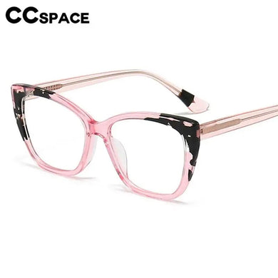 56940 Retro Acetate Spectacle Frame Lady   Spring Hinge Prescription Spectacles Frame Universal Square Glasses Frame