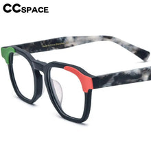 Load image into Gallery viewer, 56973 Men  Acetate Optical Spectacle Frame Women  Colorful Splicing Eyewear Frame Anti Blue Light Computer Glasses