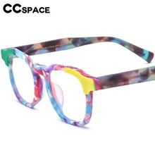 Load image into Gallery viewer, 56973 Men  Acetate Optical Spectacle Frame Women  Colorful Splicing Eyewear Frame Anti Blue Light Computer Glasses