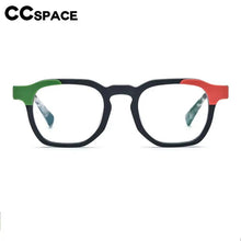 Load image into Gallery viewer, 56973 Men  Acetate Optical Spectacle Frame Women  Colorful Splicing Eyewear Frame Anti Blue Light Computer Glasses