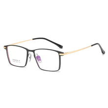 Load image into Gallery viewer, 56mm Men Full Rim Aluminium Magnesium Eyeglasses Frame Classic Rectangular Glasses Frame For Prescription Lenses 9001