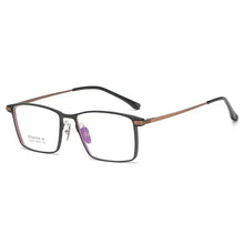 Load image into Gallery viewer, 56mm Men Full Rim Aluminium Magnesium Eyeglasses Frame Classic Rectangular Glasses Frame For Prescription Lenses 9001