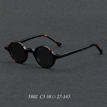 Load image into Gallery viewer, Wood Grain Plate Glasses Retro Round Frame Brand Design Glasses Frame For Men Optic Prescription Eyeglasses