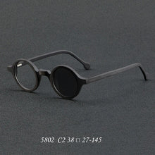 Load image into Gallery viewer, Wood Grain Plate Glasses Retro Round Frame Brand Design Glasses Frame For Men Optic Prescription Eyeglasses