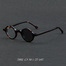 Load image into Gallery viewer, Wood Grain Plate Glasses Retro Round Frame Brand Design Glasses Frame For Men Optic Prescription Eyeglasses