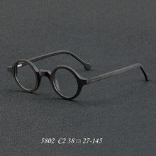 Load image into Gallery viewer, Wood Grain Plate Glasses Retro Round Frame Brand Design Glasses Frame For Men Optic Prescription Eyeglasses